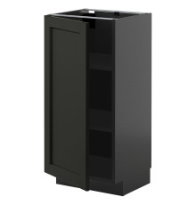 Стол/шкаф, черно-серый/черный, окрашенный по технологии Lerhyttan, МЕТОД 495.882.87