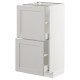 Szafka/2 szu/, biały/Lerhyttan jasnoszary METOD / MAXIMERA 592.742.53
