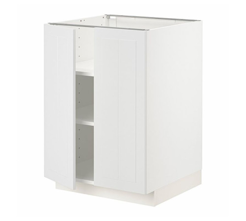 Szafka stj/półki/2 drzwi, biały/Stensund biały METOD 594.583.27