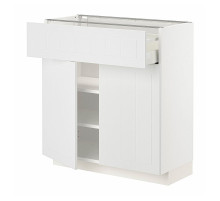 Тумба под кухонный шкаф с выдвижными ящиками/2 дверцами, белая/Stensund white METOD / MAXIMERA 594.695.90
