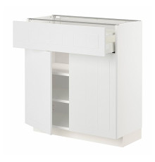 Тумба под кухонный шкаф с выдвижными ящиками/2 дверцами, белая/Stensund white METOD / MAXIMERA 594.695.90
