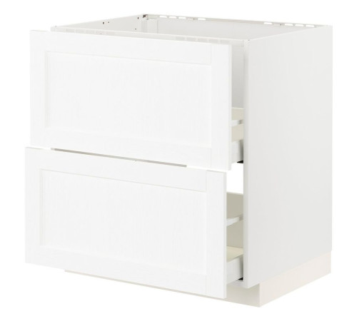 Sz stj zl+2fr/2szu, biały Enköping/biały imitacja drewna METOD / MAXIMERA 594.734.03