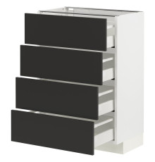 Sza st 4fr/4szu, белый/Nickebo матовый антрацит МЕТОД / МАКСИМЕРА 594.981.73