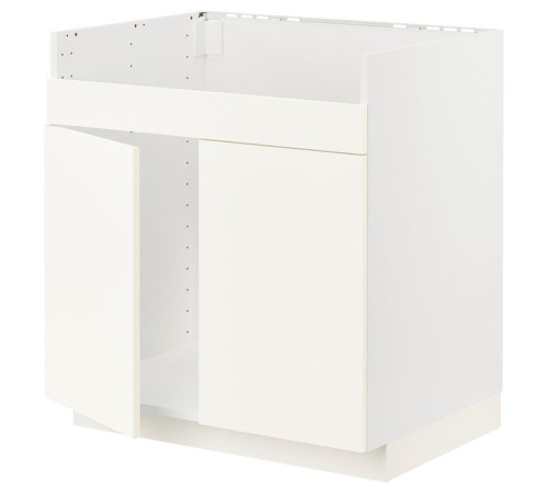 Szafka pod zlew HAVSEN 2kom, biały/Vallstena biały METOD 595.071.39