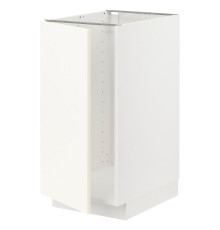 Тумба под мойку/для сортировки отходов, белая/Vallstena white METOD 595.071.44
