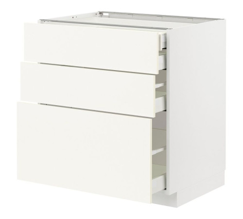 Sz stj 3fr/2n/śr/w szu, biały/Vallstena biały METOD / MAXIMERA 595.071.63