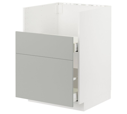 Szafka zl pod TALLSJÖN, biały/Havstorp jasnoszary METOD / MAXIMERA 595.502.03