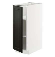 Стол/шкаф, белый/черный Bodbyn METOD 595.790.32