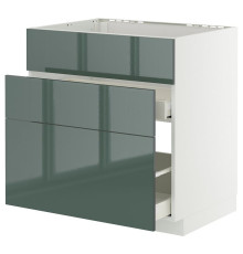 Sz stj zl+3fr/2szu, белый/Калларп темно-серо-зеленый с блеском МЕТОД / МАКСИМЕРА 595.859.76