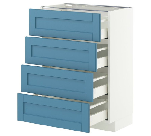 Sza st 4fr/4szu, biały/Lerhyttan niebieski METOD / MAXIMERA 596.009.29