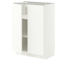 Szafka stj/półki/2 drzwi, biały/Aspudden matowy biały METOD 596.247.27