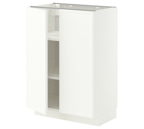 Szafka stj/półki/2 drzwi, biały/Aspudden matowy biały METOD 596.247.27