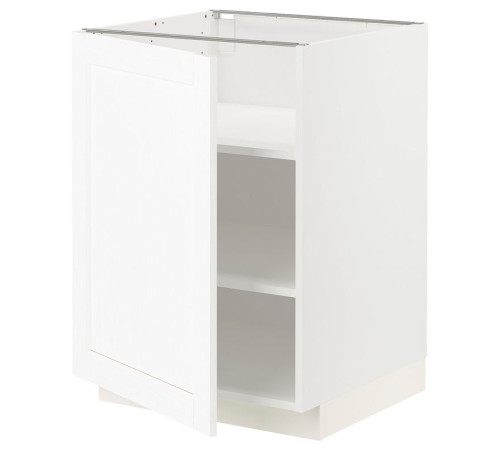 Szafka st/półki, biały Enköping/biały imitacja drewna METOD 694.733.65
