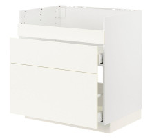 Szafka pod zlew HAVSEN/3fr/2szu, biały/Vallstena biały METOD / MAXIMERA 695.071.48