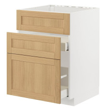 Sz stj zl+3fr/2szu, белый/Дуб Форсбака МЕТОД / МАКСИМЕРА 695.091.52