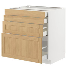Sz st 4fr/4szu, белый/дуб Форсбака МЕТОД / МАКСИМЕРА 695.092.51
