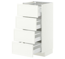 Sza st 4fr/4szu, белый/Аспудден матовый белый МЕТОД / МАКСИМЕРА 696.246.80