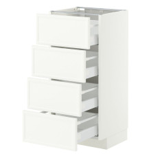 Sza st 4fr/4szu, белый/Аспудден матовый белый МЕТОД / МАКСИМЕРА 696.246.80