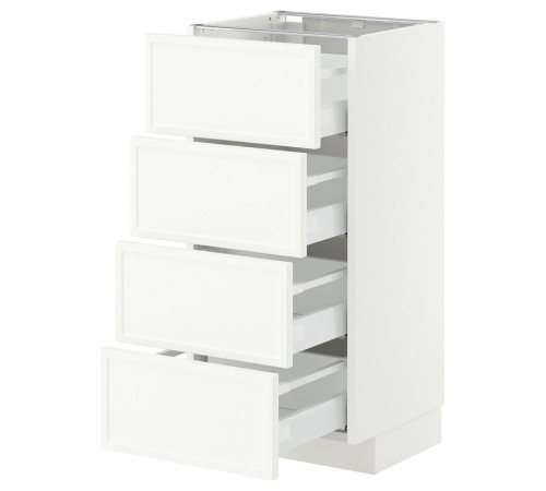 Sza st 4fr/4szu, белый/Аспудден матовый белый МЕТОД / МАКСИМЕРА 696.246.80