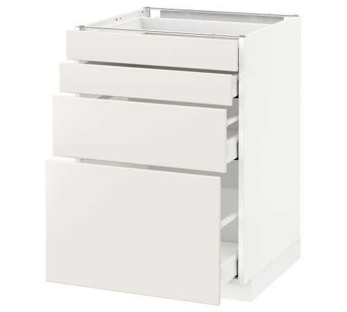 Sz stj 4fr/4szu, biały/Veddinge biały METOD / MAXIMERA 790.499.23
