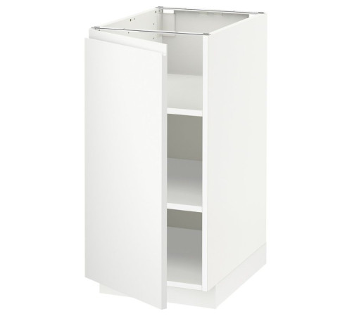 Szafka st/półki, biały/Voxtorp matowy biały METOD 794.602.54