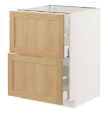 Sz stj 2fr/2w szu, белый/дуб Форсбака МЕТОД / МАКСИМЕРА 795.091.37