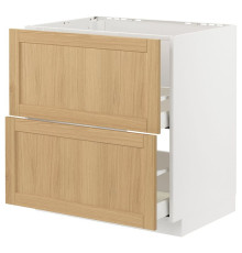 Sz stj zl+2fr/2szu, белый/Дуб Форсбака МЕТОД / МАКСИМЕРА 795.091.61