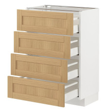 Sz st 4fr/4szu, белый/дуб Форсбака МЕТОД / МАКСИМЕРА 795.092.03