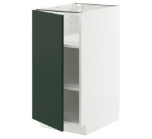 Szafka st/półki, biały/Havstorp głęboki zielony METOD 795.571.33