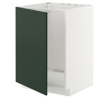 Szafka pod zlew, biały/Havstorp głęboki zielony METOD 795.575.95