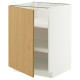 Szafka st/półki, biały/Sinarp okl dęb METOD 796.014.52