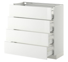 Sz stj 4fr/4szu, biały/Ringhult biały METOD / MAXIMERA 890.264.93