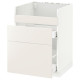Szafka pod zlew HAVSEN/3fr/2szu, biały/Veddinge biały METOD 892.805.11