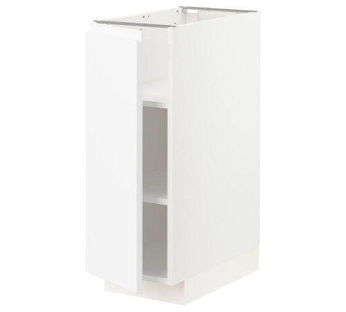 Szafka st/półki, biały/Voxtorp matowy biały METOD 894.566.33