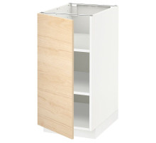 Szafka st/półki, biały/Askersund imitacja jasnego jesionu METOD 894.571.28