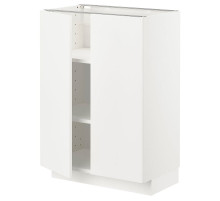 Szafka stj/półki/2 drzwi, biały/Veddinge biały METOD 894.631.34