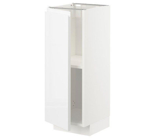 Szafka st/półki, biały/Voxtorp połysk/biel METOD 894.654.73