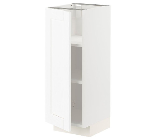 Szafka st/półki, biały Enköping/biały imitacja drewna METOD 894.733.74