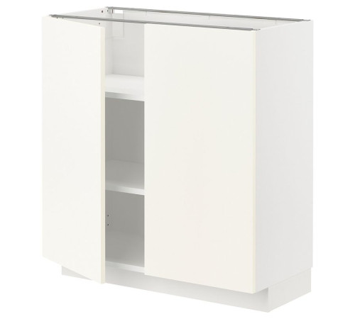 Szafka stj/półki/2 drzwi, biały/Vallstena biały METOD 895.071.33