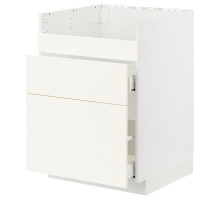 Szafka pod zlew HAVSEN/3fr/2szu, biały/Vallstena biały METOD / MAXIMERA 895.071.47