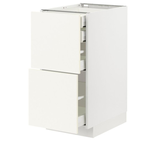 Sz stj 2fr/2n/śr/w szu, biały/Vallstena biały METOD / MAXIMERA 895.071.71