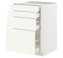 Sza st 4fr/4szu, biały/Vallstena biały METOD / MAXIMERA 895.072.13