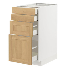 Sz st 4fr/4szu, белый/дуб Форсбака МЕТОД / МАКСИМЕРА 895.092.45