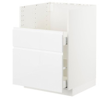 Szafka zl pod TALLSJÖN, biały/Voxtorp połysk/biel METOD / MAXIMERA 895.505.41