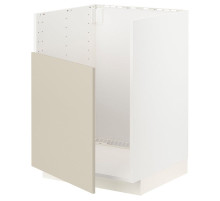Szafka zl pod TALLSJÖN, biały/Havstorp beżowy METOD 895.509.99