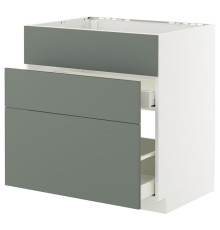 Sz stj zl+3fr/2szu, белый/Nickebo матовый серо-зеленый МЕТОД / МАКСИМЕРА 895.660.85