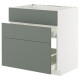 Sz stj zl+3fr/2szu, biały/Nickebo matowy szarozielony METOD / MAXIMERA 895.660.85
