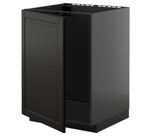Szafka pod zlew, czarnoszary/Bodbyn czarny METOD 895.890.20