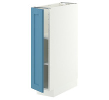 Szafka st/półki, biały/Lerhyttan niebieski METOD 896.002.49