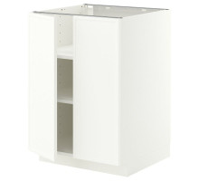 Szafka stj/półki/2 drzwi, biały/Aspudden matowy biały METOD 896.243.68